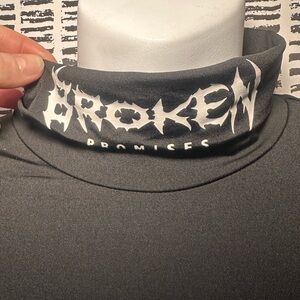 Broken Promises Gray Long Sleeve Dress